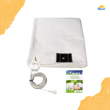 Bed Earthing Sheet Grounding Sheet Mat Queen King Bed Flat Fitted Sheet AU Plug