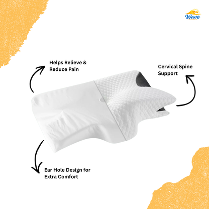 PORIYA Ergonomic Cervical Pillow Memory Foam Pillow Cooling Neck Support Pillow